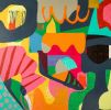 A Summer Walk | Oil And Acrylic Painting in Paintings by Paula Saslow, Copper Rose Art. Item made of canvas compatible with contemporary style