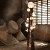 Steel & Blown Glass Floor Lamp — Molecule, Nitush Aroosh | Lamps by Nitush Aroosh. Item made of steel with glass works with contemporary & eclectic & maximalism style