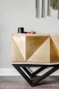 Facet Console | Console Table in Tables by Housefish | Private Residence | Denver, CO in Denver. Item made of wood with brass