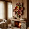 Natural Woven Wall Baskets: 7 Piece Boho Decor Set | Decorative Plate in Decorative Objects by Sarmal Design. Item in boho or country & farmhouse style