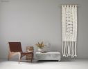 Figure II - Monochromatic Modern Macrame | Macrame Wall Hanging in Wall Hangings by Zora Studio. Item composed of cotton in minimalism or contemporary style