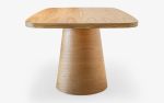 Sakuto Oak Plated Dining Table | Tables by LAGU. Item composed of oak wood compatible with minimalism and country & farmhouse style
