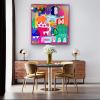 Tears of Joy | Mixed Media by Paula Saslow, Copper Rose Art. Item composed of canvas in contemporary or industrial style