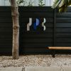 Two Fold Wall Hanging in Cobalt | Wall Sculpture in Wall Hangings by Circle & Line. Item made of brass