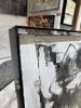 Monochrome Tension | Oil And Acrylic Painting in Paintings by Anastasiia Krykun. Item made of canvas works with contemporary style