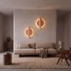Sangam Sculptural Clay Wall Sconce | Two-Piece Confluence Li | Sconces by Naaya Studio. Item made of stoneware compatible with minimalism and contemporary style
