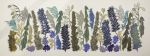 Botanical Structures (blue) | Wall Sculpture in Wall Hangings by Kay Aplin. Item made of ceramic