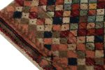 1960s Vintage Distressed Rug in Multicolor Diamond Patterns | Area Rug in Rugs by Rug and Kilim
