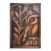 Abstract Copper Owl Wall Relief Sculpture | Wall Sculpture in Wall Hangings by Element 29 Metalcraft. Item composed of copper in contemporary or art deco style