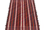 Vintage Persian Kilim with Stripes and Vibrant Textural | Area Rug in Rugs by Rug and Kilim