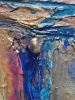 "Netz" | Mixed Media by Merima Art. Item composed of canvas & paper compatible with contemporary and mediterranean style