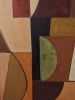 Inner Axis | Oil And Acrylic Painting in Paintings by Sophie DUMONT.. Item composed of wood and canvas in minimalism or contemporary style
