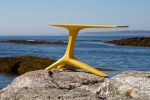 Yellow Crane Console Table | Tables by Eben Blaney Furniture. Item made of wood