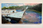 Waitin' For My Time To Come | Oil And Acrylic Painting in Paintings by Julia Lawing Fine Art. Item made of wood with synthetic