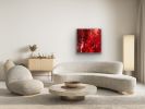 Red for Lucia | Oil And Acrylic Painting in Paintings by Viktoria Ganhao. Item composed of canvas & synthetic compatible with contemporary and modern style