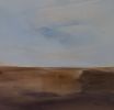 Desert Horizon minimalist color field painting | Oil And Acrylic Painting in Paintings by Arohika Verma
