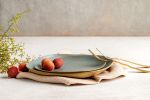 Blue Ceramic Dinnerware | Plate in Dinnerware by ShellyClayspot. Item composed of stoneware