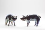 The Golden Pig | Sculptures by Esque Studio. Item made of glass