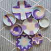 Set of 8 Boho Wall Plate Decor | Decorative Plate in Decorative Objects by Sarmal Design