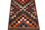 Vintage Gabbeh Tribal rug in Polychromatic Geometric Pattern | Area Rug in Rugs by Rug and Kilim