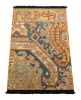 Rug & Kilim’s Dragon Rug in Gold and Blue with Geometric | Area Rug in Rugs by Rug and Kilim