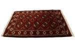Red Tribal 3' 5" x 5' Turkoman Persian Rug | Area Rug in Rugs by Magic Rugs. Item composed of wool compatible with country & farmhouse and traditional style