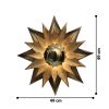 Blazed Wall Lamp | Sconces by Home Blitz. Item made of brass