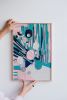 Ocean Joy | Mixed Media by Corrie in Color. Item composed of leather compatible with contemporary style