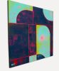 Circle in circle black & Blue | Oil And Acrylic Painting in Paintings by Ronald Hunter. Item composed of canvas and synthetic