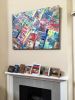Fragmented | Oil And Acrylic Painting in Paintings by PMS Artwork. Item made of canvas with synthetic