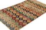 Vintage Zeki Müren Rug with Polychromatic Diamond Patterns | Area Rug in Rugs by Rug and Kilim