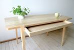 Oslo Writing Desk in American Ash | Tables by Studio Moe. Item composed of wood