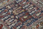 Rug & Kilim’s Blue Tribal Square Rug with Primitivist | Area Rug in Rugs by Rug and Kilim