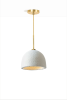 MushLume Cup Light Pendant | Pendants by MushLume Lighting. Item composed of cement