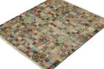 Vintage Zeki Múren Square Rug in Polychromatic Geometric | Area Rug in Rugs by Rug and Kilim