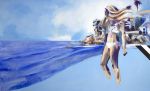 Out of the Blue | Oil And Acrylic Painting in Paintings by Hannah Chloe. Item made of canvas