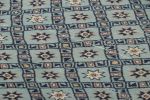 Vintage Turkish Rug in Blue with Geometric Patterns Rug | Area Rug in Rugs by Rug and Kilim