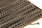 Rug & Kilim's Accent Kilim, Beige-Black Textural Stripes | Area Rug in Rugs by Rug and Kilim