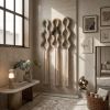 Handmade Decorative Focal Point for Commercial Spaces | Macrame Wall Hanging in Wall Hangings by Sarmal Design. Item composed of cotton and metal in boho or minimalism style