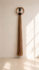 Jute rope & blackened steel- XL | Wall Sculpture in Wall Hangings by Olivia Fiber Art. Item composed of steel and fiber in boho or minimalism style