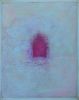 Pink on Blue | Oil And Acrylic Painting in Paintings by Candace Compton Pappas. Item composed of wood