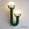 Evergreen Duo Wall Light with Opal glass shades | Sconces by Light and Fiber. Item composed of steel and glass in mid century modern or contemporary style