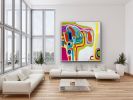 Modern Vibe | Oil And Acrylic Painting in Paintings by Darlene Watson Abstract Artist. Item made of canvas with synthetic works with urban style