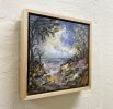 "Once Upon a Time" small framed landscape painting | Oil And Acrylic Painting in Paintings by Stephanie Thwaites Art. Item made of synthetic