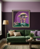 Communion 60 x 60" (Acrylic painting on canvas) | Oil And Acrylic Painting in Paintings by Stayfin. Item made of canvas works with contemporary & art deco style