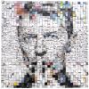 David Bowie #2 - Limited Edition of 20 - 110x110 | Collage in Paintings by Paola Bazz. Item compatible with contemporary and eclectic & maximalism style