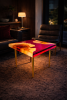 Aurora Maple Burl Resin Accent Table | Coffee Table in Tables by DapperwoodSF. Item composed of maple wood compatible with contemporary and modern style