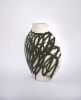 Ceramic Vase ‘Lune [M] - Circles Black’ | Vases & Vessels by INI CERAMIQUE. Item composed of ceramic in minimalism or contemporary style