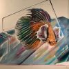 Fish Mural | Murals by Max Ehrman (Eon75) | Palette Gallery in San Francisco. Item composed of synthetic