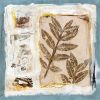 Sepia Garden – Original Blue Botanical Mixed Media Collage | Mixed Media by Michele Spurza. Item made of paper works with country & farmhouse & japandi style